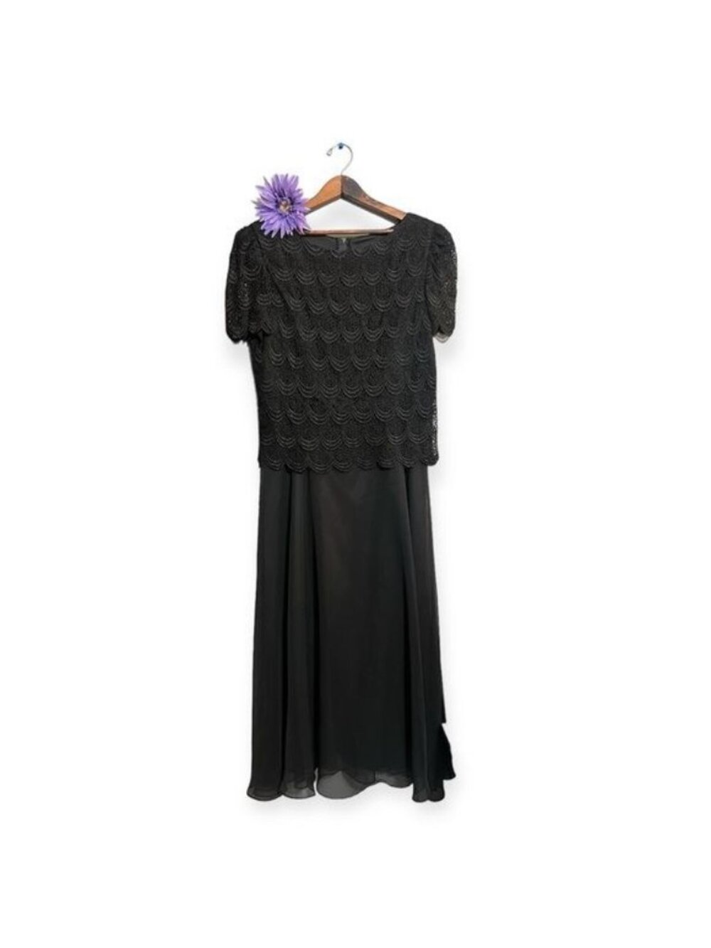 Lace and Chiffon Formal Dress Size 12